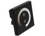 LED dimmer - wandbediening touch panel - zwart, Ophalen of Verzenden, Nieuw