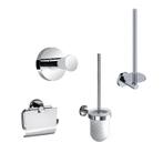 Sani Royal Toilet Accessoires Set Rond Chroom incl, Doe-het-zelf en Verbouw, Sanitair, Nieuw