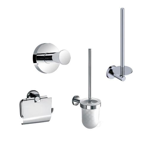 Sani Royal Toilet Accessoires Set Rond Chroom incl, Doe-het-zelf en Verbouw, Sanitair