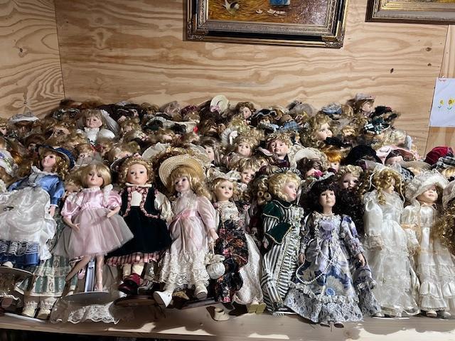 Prachtige partij oude porseleinen poppen uniek aanbod., Boeken, Partijen en Verzamelingen, Nieuw, Ophalen