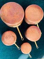Pan (5) - Koper - Franse koperen pannenset