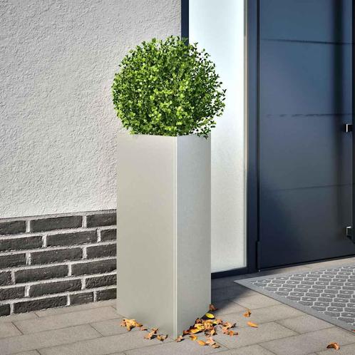 vidaXL Plantenbakken 2 st driehoek 40x40x75 cm roestvrij, Tuin en Terras, Bloembakken en Plantenbakken, Nieuw, Metaal, Verzenden