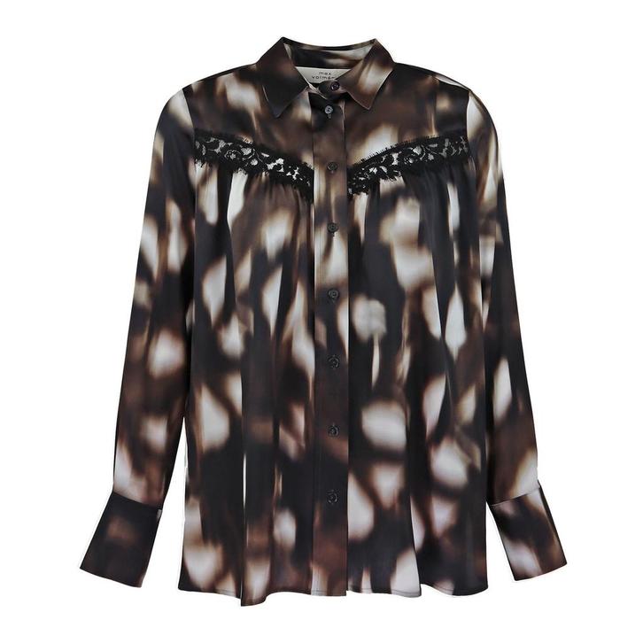 Max Volmáry • bruine zijden blouse • 38, Kleding | Dames, Tops, Bruin, Nieuw, Maat 38/40 (M), Verzenden