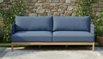 Stoel-Bank loungeset Kolbe  3-delig Navy Blue Baratti, Tuin en Terras, Tuinsets en Loungesets, Verzenden, Nieuw