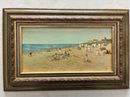 L. van Vugt (XX) - Op het strand op een zomerse dag, Antiek en Kunst