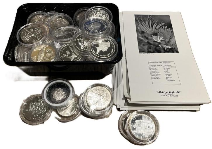 Lot munten, rounds, penningen - 57 stuks - 15% boven spot, Postzegels en Munten, Munten en Bankbiljetten | Verzamelingen, Munten