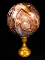 Versteend hout Bol - Hoogte: 12.7 cm - Breedte: 12.7 cm-