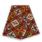 VLISCO stof Hollandais Afrikaanse Wax print - Leidse ruit -, Ophalen of Verzenden, Nieuw