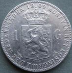 Nederland. Wilhelmina. 1 Gulden 1909 (Zonder Minimumprijs), Postzegels en Munten, Munten | Nederland