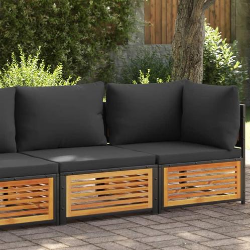 vidaXL Tuinbank 2-zits met kussens massief acaciahout, Tuin en Terras, Tuinsets en Loungesets, Nieuw, Hardhout, Verzenden