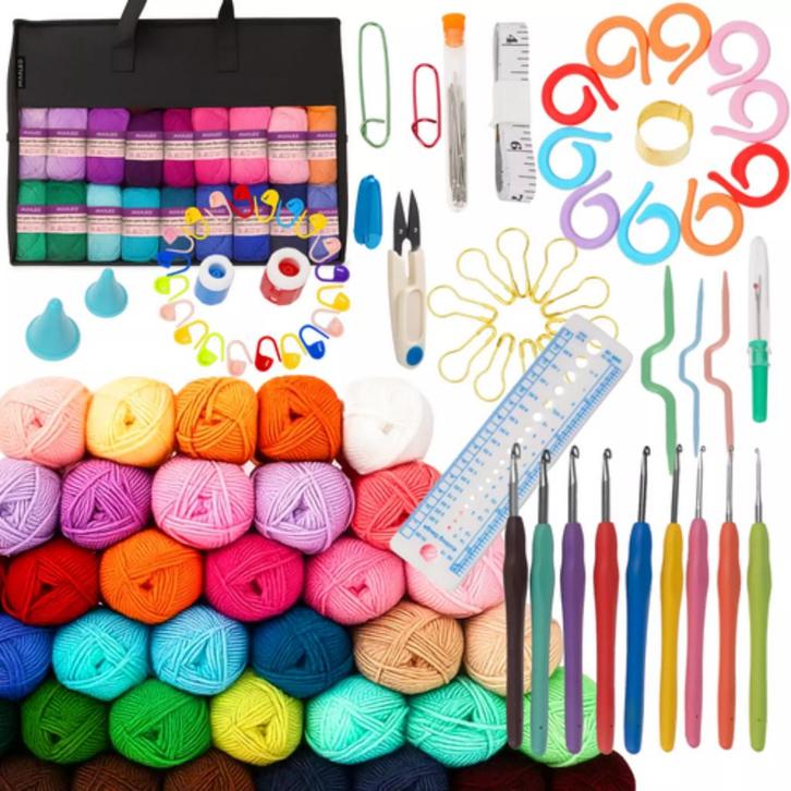 Maaleo Haakset 113-delig met Draagtas – Compleet Starters., Hobby en Vrije tijd, Schilderen, Nieuw, Ophalen of Verzenden