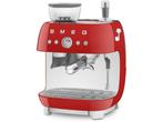 Smeg EGF03RDEU - Espressomachine met bonenmaler - 19 bar, Verzenden, Zo goed als nieuw