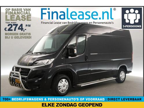 Fiat Ducato 30 2.3 MultiJet L2H2 AUT Airco Cam Trekh €274pm, Auto's, Bestelauto's, Lease, Automaat, Diesel, Fiat, Zwart, Verzenden