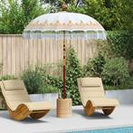 vidaXL Balinese Parasol Crème (180-190) x 260 cm, Verzenden, Nieuw, 1 tot 2 meter