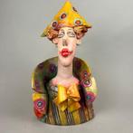 Anna Ponka (XX-XXI) - sculptuur, The clown - 40 cm -, Antiek en Kunst