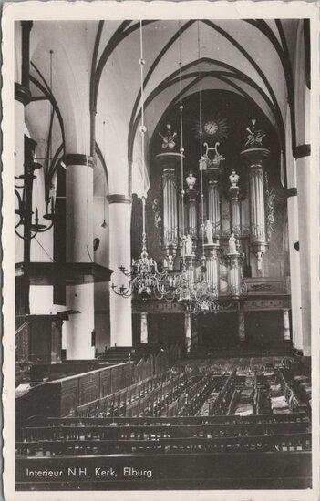 ELBURG - Interieur N.H. Kerk, Verzamelen, Ansichtkaarten | Nederland, Verzenden