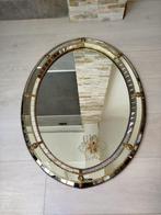 Spiegel - Messing, Kristal, Hout - Venetiaanse stijl spiegel, Antiek en Kunst