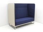 Treinbank Lande - 137x152x76cm (hxbxd) - bekleding blauw en, Werkplek, Ophalen of Verzenden, Gebruikt, Overige typen
