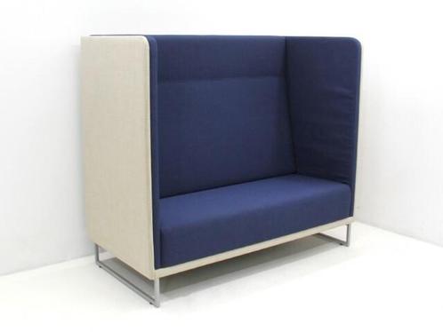Treinbank Lande - 137x152x76cm (hxbxd) - bekleding blauw en, Zakelijke goederen, Kantoor en Winkelinrichting | Kantoormeubilair en Inrichting