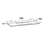 Meubelset Brauer Solution 120 Mat Zwart 2 Lades Met Wastafel, Ophalen of Verzenden, Nieuw