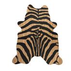 jute vloerkleed koevorm zebra 145x160cm, Huis en Inrichting, Woonaccessoires | Overige, Nieuw, Verzenden