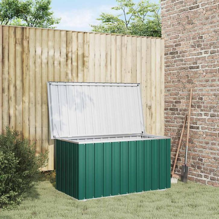 vidaXL Tuinbox Groen 129x67x65 cm, Tuin en Terras, Overige Tuin en Terras, Nieuw, Verzenden