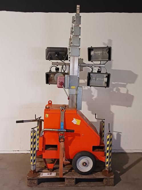 Lichtmast koppelbaar 230V 4x400W HQI mobiel Towerlight, L, Doe-het-zelf en Verbouw, Bouwverlichting