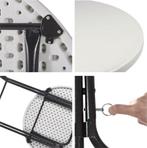 2dekans | Perel Klaptafel, wit, 80 x 110 cm, binnen- en, Ophalen of Verzenden, Zo goed als nieuw