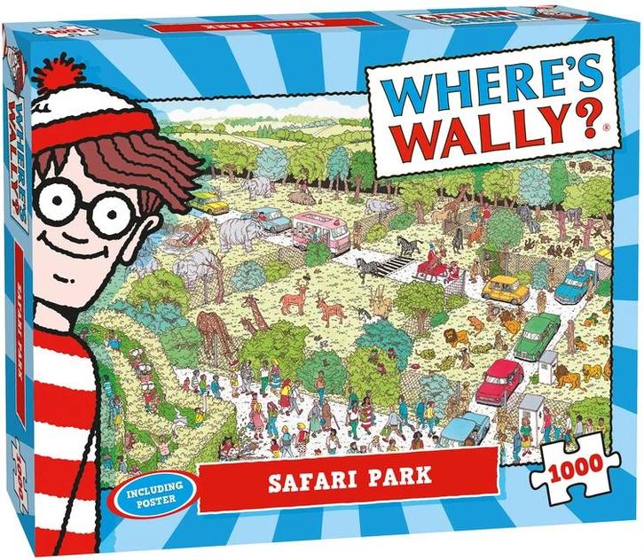 Where is Wally? - Safari Park Puzzel (1000 stukjes) | Plenty, Hobby en Vrije tijd, Denksport en Puzzels, Nieuw, Verzenden