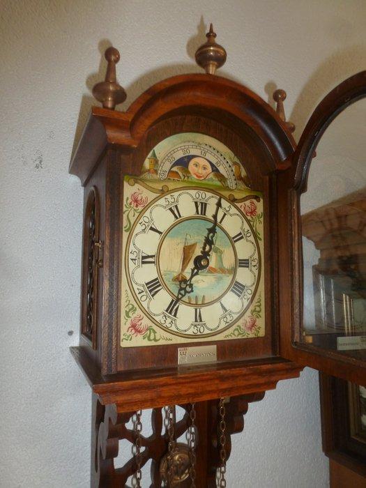 Slingerklok - Hout - 1950-1960, Antiek en Kunst, Antiek | Klokken