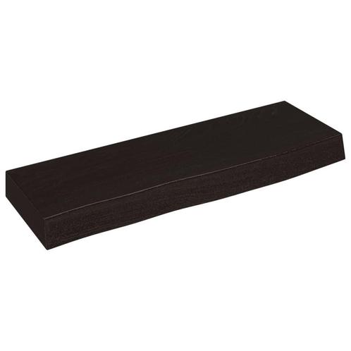 Wandschap Eiken 60cm Donkerbruin | retourdeal | 60% korting!, Huis en Inrichting, Woonaccessoires | Wandplanken en Boekenplanken
