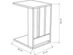 Bijzettafel 2 planken L37 cm - Edi, Verzenden, Nieuw