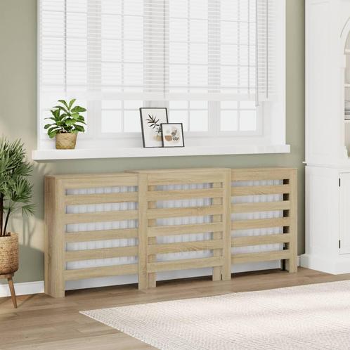 vidaXL Radiatorombouw 205x21,5x83,5 cm bewerkt hout sonoma, Doe-het-zelf en Verbouw, Verwarming en Radiatoren, Nieuw, Verzenden