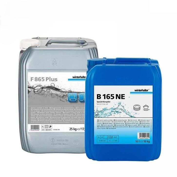 Winterhalter reinigingsset | 3 x F 865 25 kg + 1 x B 165..., Zakelijke goederen, Horeca | Overige, Verzenden