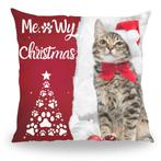 Meowy Christmas - Kussen - 30 cm, Verzenden, Nieuw