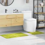 vidaXL Antislip Badmat Set 2 pcs Groen PP, Verzenden, Nieuw, Groen