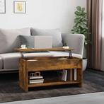 vidaXL Salontafel 102x50x52,5 cm bewerkt hout gerookt, Huis en Inrichting, Tafels | Salontafels, 100 tot 150 cm, 50 tot 75 cm