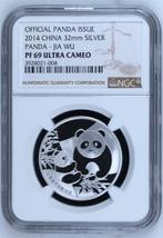 China Panda - Jia Wu Official Panda Issue 15 gram 2014, Oost-Azië, Zilver, Losse munt, Verzenden