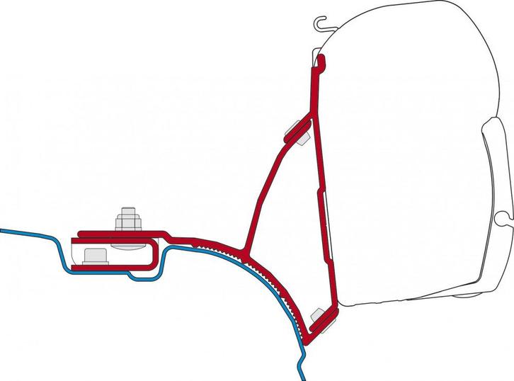 Fiamma VW T5/T6 Multivan Transporter Kit H1-L1 >2003 F45, Caravans en Kamperen, Camper-accessoires, Nieuw, Ophalen of Verzenden