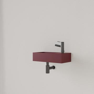 Fontein Gliss Design Nano 36x18x9 cm 1 Kraangat Rechts Mat beschikbaar voor biedingen