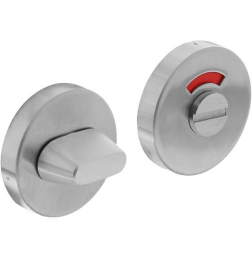 Intersteel WC-sluiting 8mm rond verdekt met metaal RVS, Doe-het-zelf en Verbouw, Hang- en Sluitwerk, Nieuw, Ophalen of Verzenden