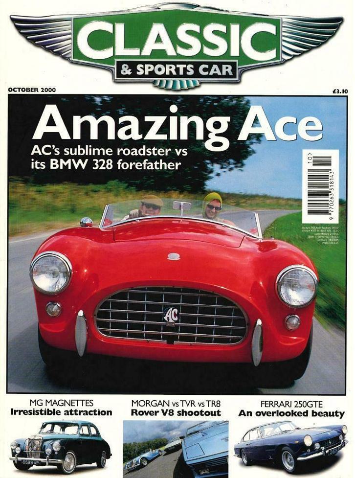 2000 Classic & Sports Car 10 Ferrari 250 GTE - MG Magnettes, Boeken, Auto's | Folders en Tijdschriften, Gelezen, Algemeen, Verzenden