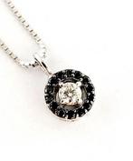 Halsketting - 18 karaat Witgoud - 0.38ct. tw. Diamant, Sieraden, Tassen en Uiterlijk, Nieuw