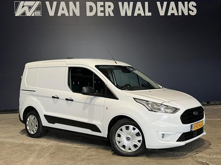 Ford Transit Connect 1.5 EcoBlue 120pk L1H1 Euro6 Airco | Ca, Auto's, Bestelauto's, Dealer onderhouden, Lease, Zwart, Handgeschakeld