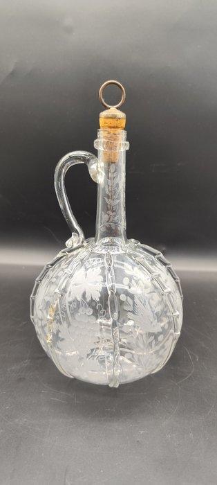 Karaf - Nederlandse XVIII/XIX Eeuw. Geblazen Glas, Antiek en Kunst, Antiek | Glas en Kristal