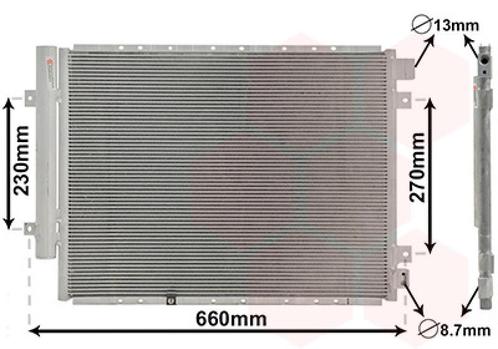 LUCHTCONDENSATOR VOOR KIA SORENTO I JC 2002-2006 976063E900, Auto-onderdelen, Airco en Verwarming, Nieuw, Ophalen of Verzenden