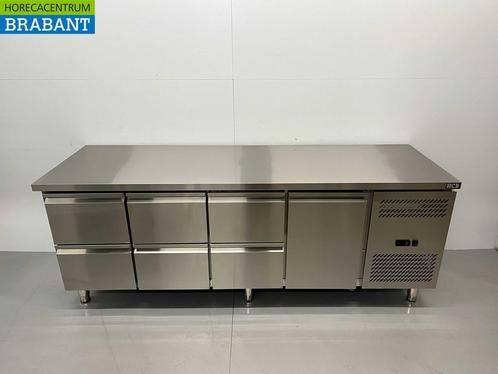 RVS Koelwerkbank 6 laden en 1 deur 223 cm 230V Horeca, Zakelijke goederen, Horeca | Keukenapparatuur, Nieuw in verpakking, Ophalen of Verzenden