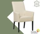 Leren eetkamerstoel Just met armleuning - Toledo Betulla, Huis en Inrichting, Stoelen, Overige kleuren, Bohemian, Eigentijds, Klassiek, Retro, Romantisch, Scandinavisch