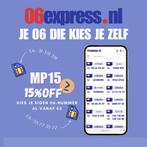 Je 06 die kies je zelf. 06express.nl, Telecommunicatie, Prepaidkaarten en Simkaarten, Nieuw, Overige providers, Simkaart, Ophalen of Verzenden
