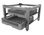 Unninox RVS Vaatwasser Onderstel | 2x 500x500mm Korf | 610x6, Ophalen of Verzenden, Nieuw